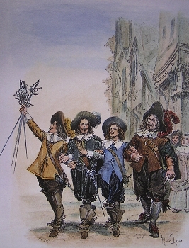 illustration des "Trois mousquetaires"