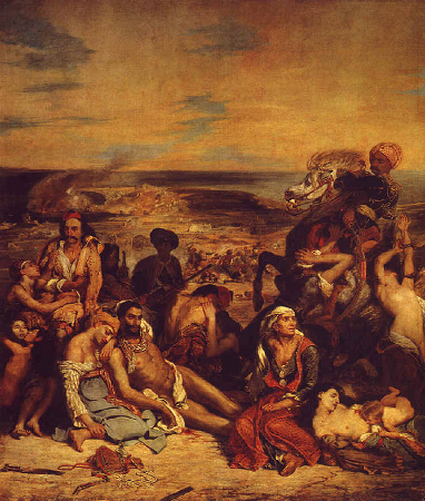 Delacroix, "le massacre de Scio", 1824