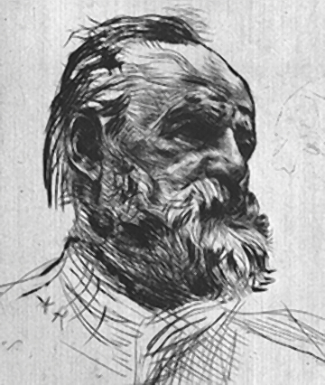 dessin de Rodin, 1885