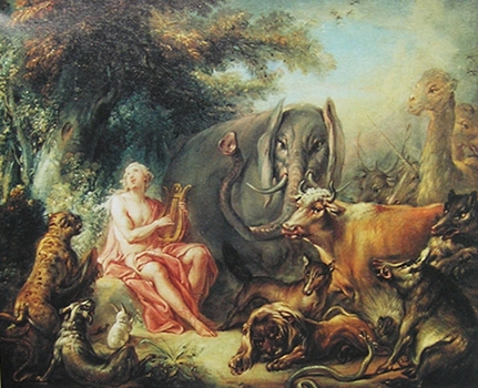 Boucher, "Orphée charme les animaux", 1740