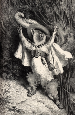 détail du Chat botté, Doré, 1862