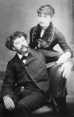 Alphonse et Julia Daudet vers 1868