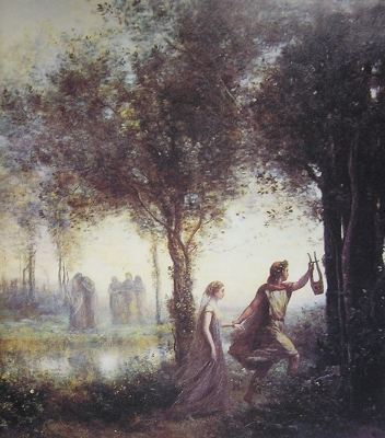 Corot, "Orphée ramenant Eurydice"