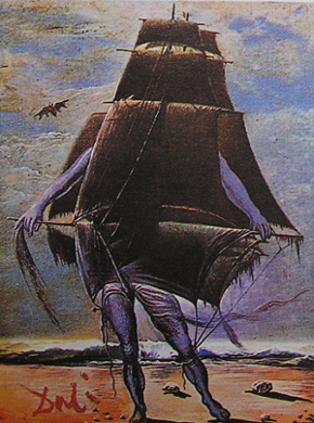 Dali, "Le bateau", 1934-35