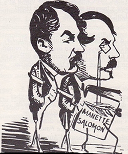 caricature des Goncourt, 1867