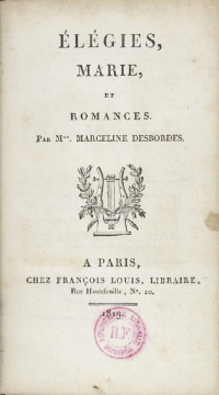 premier recueil, 1819