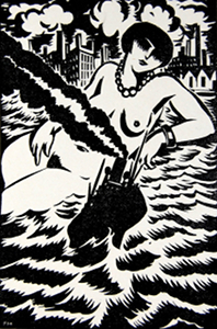 illustration pour "Paques à New-York", 1926