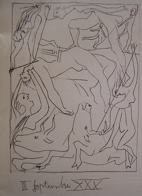 Picasso, "la mort d'Orphée" 1930